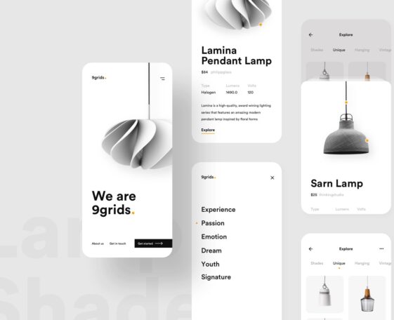 Ecommerce App for Interior Lighting